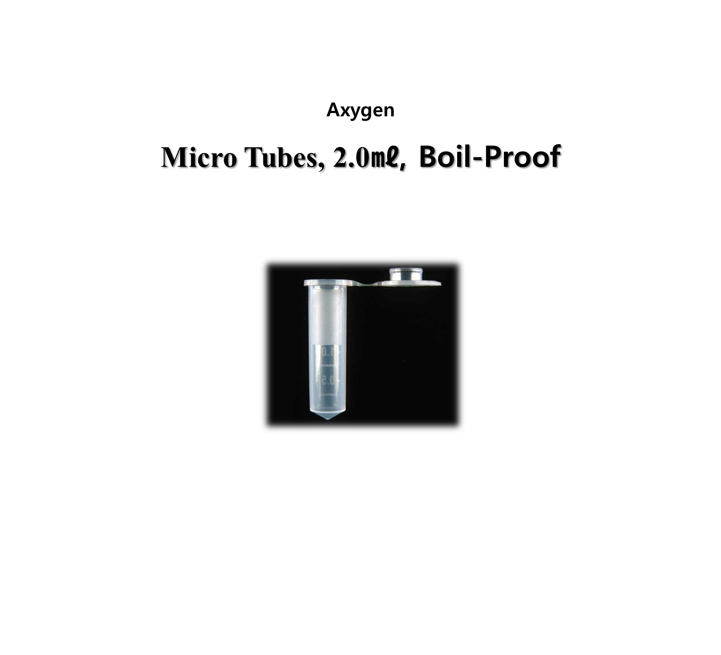 Micro Tubes, 2.0ml, Boil-Proof