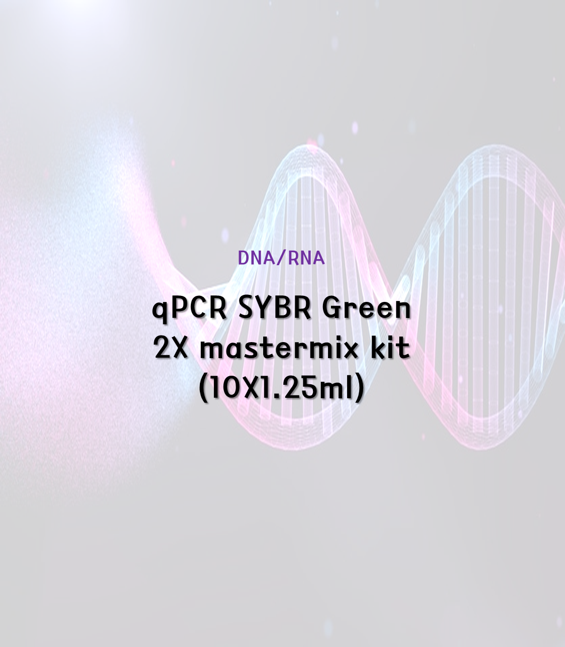 qPCR SYBR Green 2X mastermix Kit [10X1.25ml]