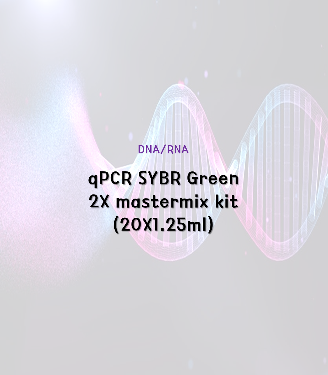 qPCR SYBR Green 2X mastermix Kit [20X1.25ml]